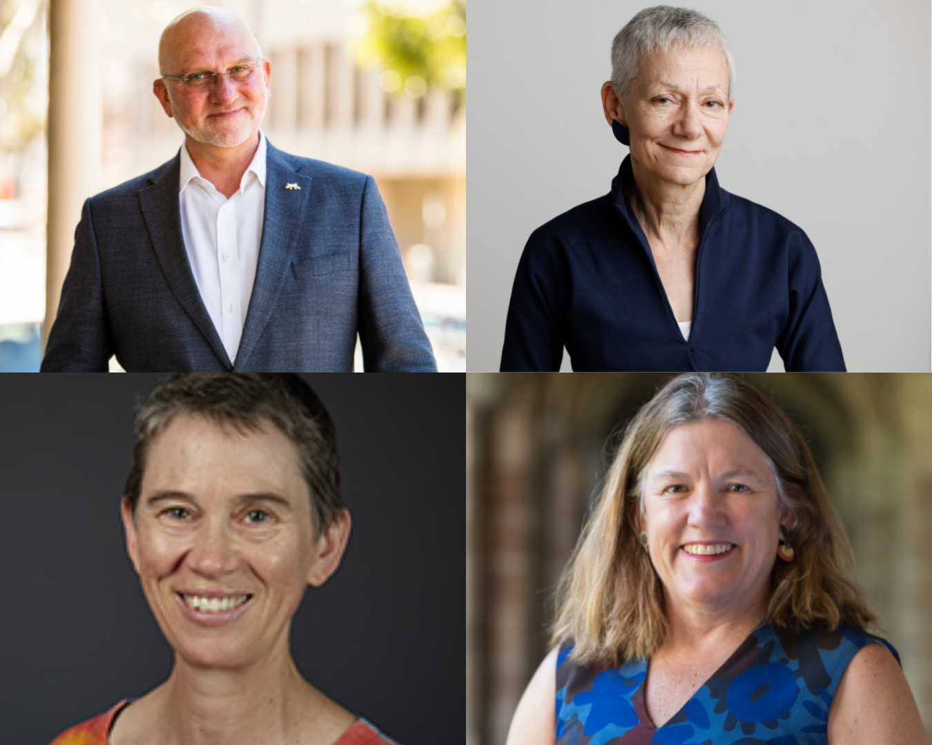 Headshots of steering committee, featuring Prof Jackie Leach Scully, Dr Erol Harvey, Prof Anne Kavanagh and Prof Karen Fisher