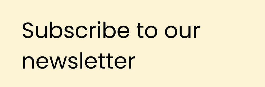 Subscribe to our newsletter placecard