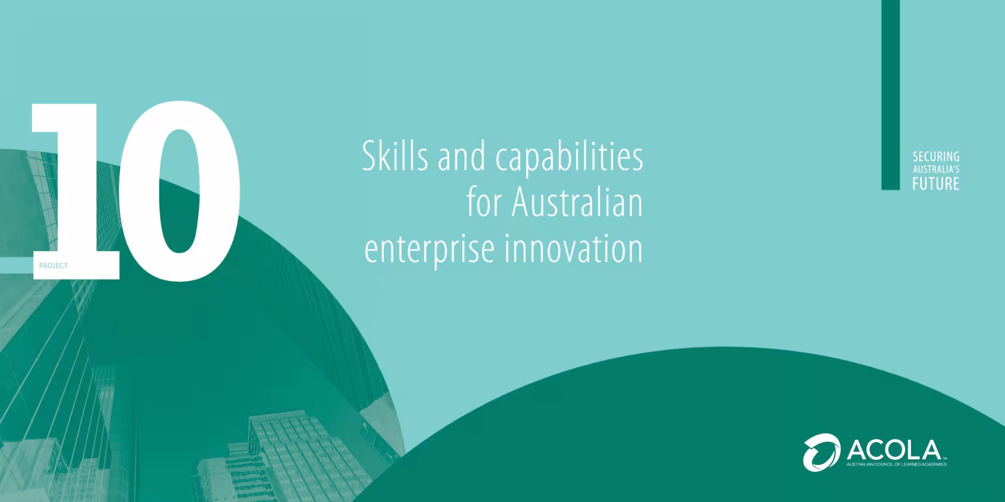 Cover page of skills-capabilities-innovation report