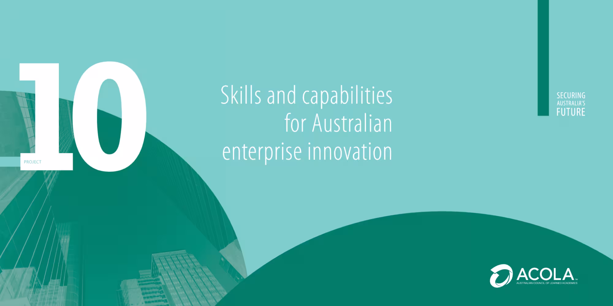 Cover page of skills-capabilities-innovation report