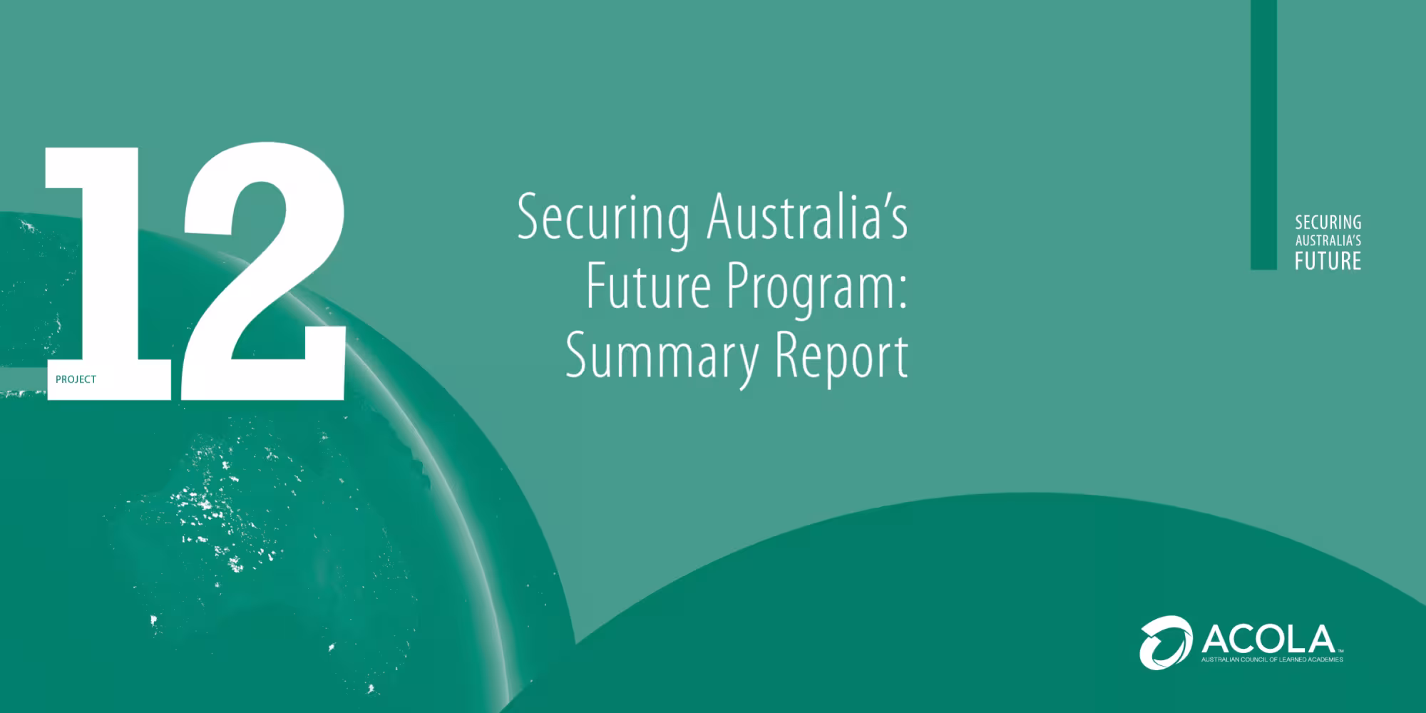 Securing Australia's Future report cover image