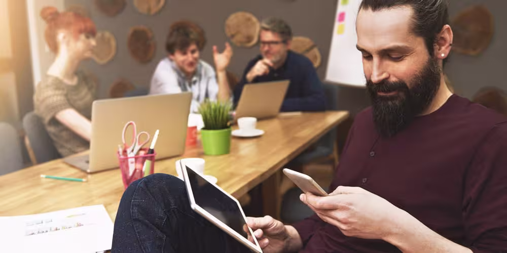 Group of people working together Website Header 