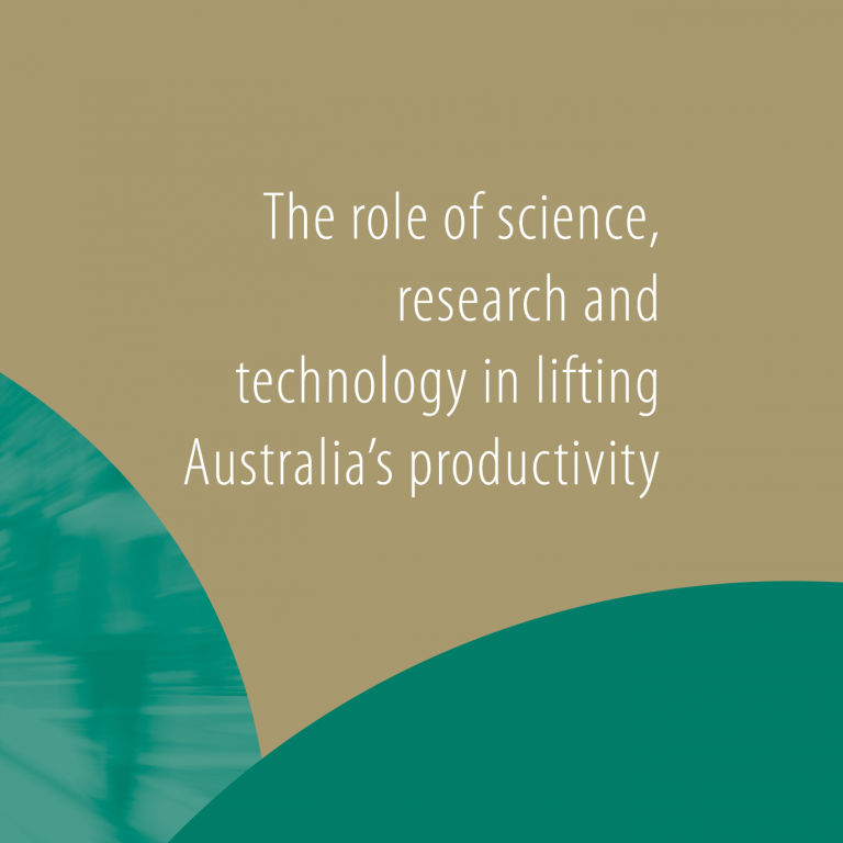 ACOLA SAF04 The role of science,research and technology in lifting Australia’s productivity ACOLA SAF04 The role of science,research and technology in lifting Australia's productivity