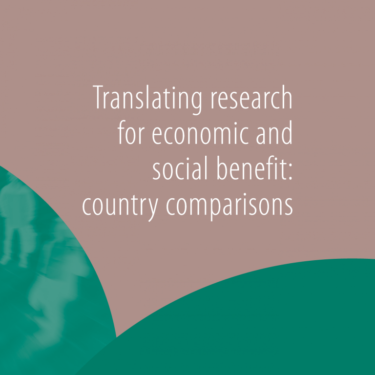 ACOLA SAF09 Translating research for economic and social benefit: country comparisons ACOLA SAF09 Translating research for economic and social benefit: country comparisons