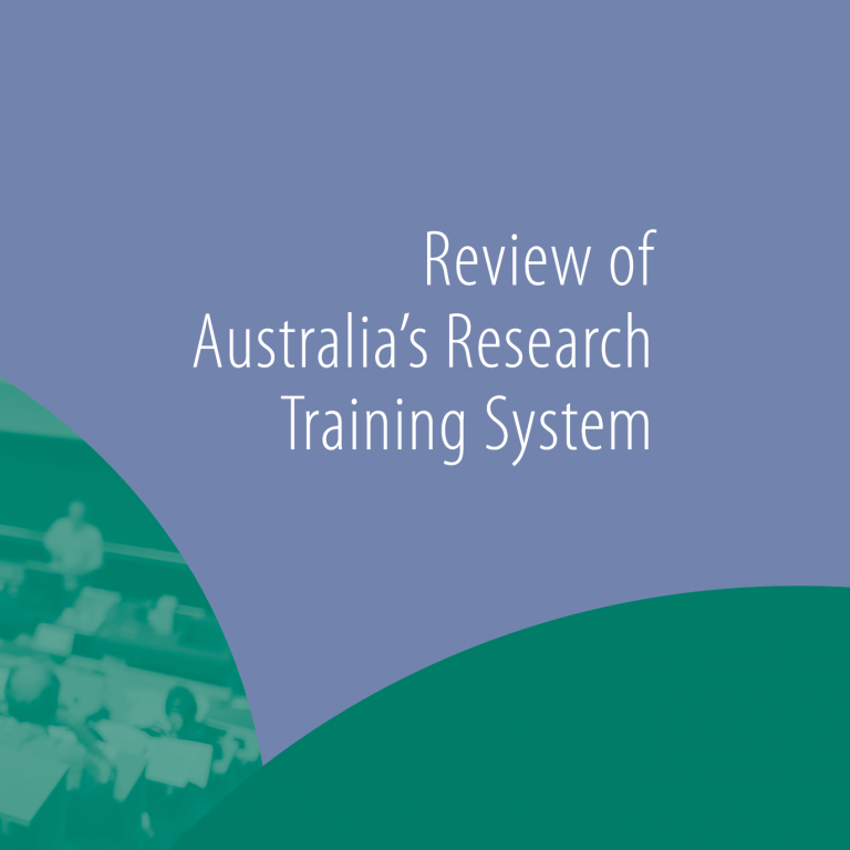 ACOLA SAF13 Review of Australia’s Research Training System ACOLA SAF13 Review of Australia's Research Training System