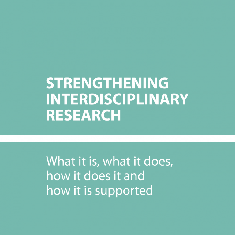 Strengthening Interdisciplinary Research ACOLA Strengthening Interdisciplinary Research