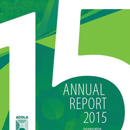 2015 ACOLA Annual report – cover 2015 Annual report