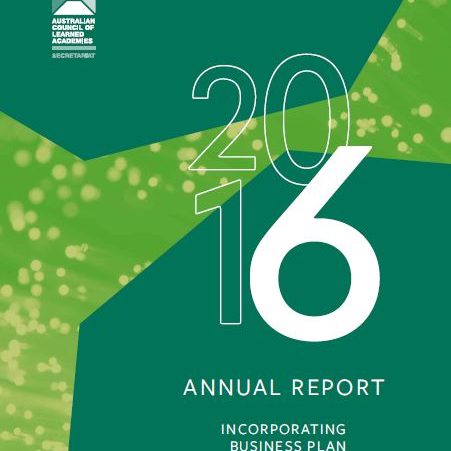 2016 Annual report cover 2016 Annual report