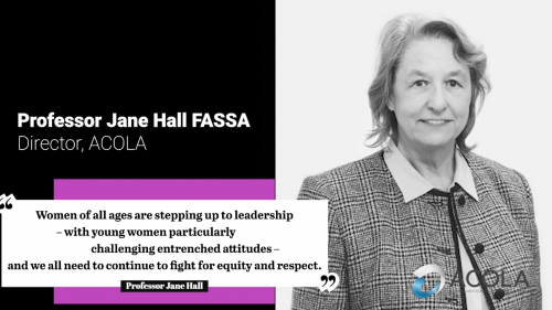 IWD2021 Professor Hall - quote