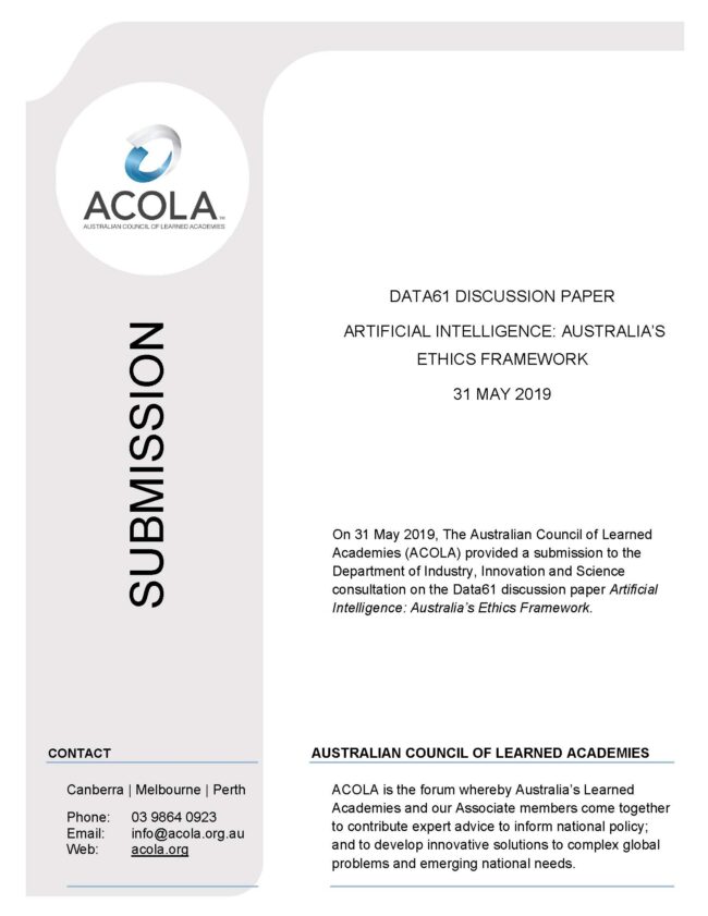 2019may_diis-data61-discussion-paper-AI-Australias-ethical-framework_cover